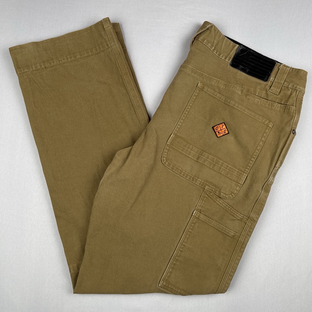 Off The Grid Trailblazer Utility Pants 38x32 Tan Stretch Workwear